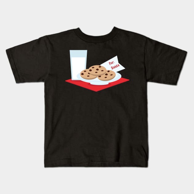 Milk Cookies for Santa Kids T-Shirt by holidaystore